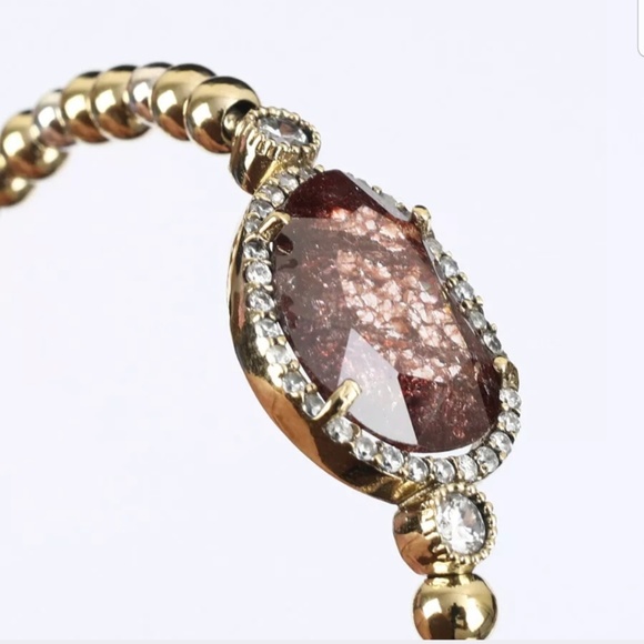 Amazing Amethyst & topaz cuff - Picture 2 of 4